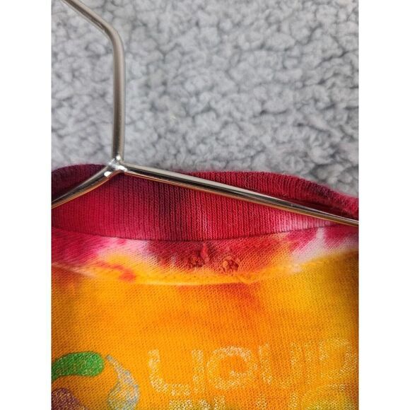 Liquid Blue Grateful Dead Steal Your Face Rasta Tie Dye Hippie Band T Shirt Sz M - Picture 4 of 6